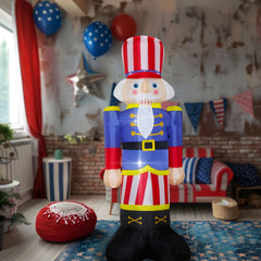 innatefun close-up of striped top hat and face details highlighting festive craftsmanship