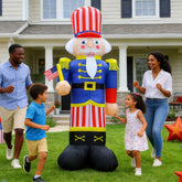 innatefun nutcracker front view showing patriotic design and curb appeal