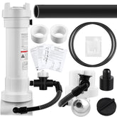 Innconee front view of feeder showing compact ABS body and cover for reliable dosing