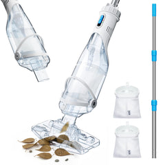 InoKraft front view with pole showing compact storage and easy handling