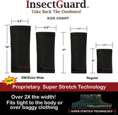 InsectGuard being pulled on over pants demonstrating ease of use and secure fit advantage