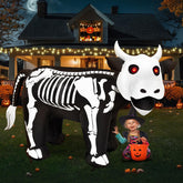 inslife cow skeleton front view showing full size and spooky silhouette benefit