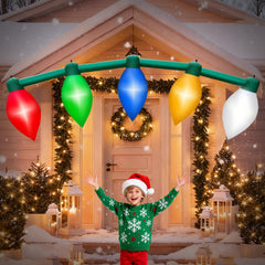 inslife front view of inflated bulbs showing colorful display and curb appeal