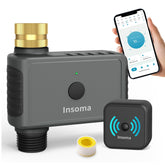 Insoma front view showing brass inlet and durable housing for long life
