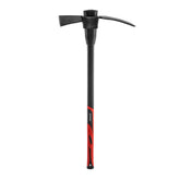 INTERTOOL mattock front view showing dual cutter and adze head for versatile digging