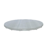 Intex front view of 18ft pool covered showing full protection benefit