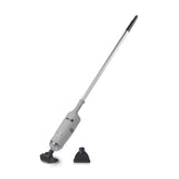 Intex 28620E front view showing compact cordless vacuum and benefits of portability