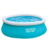 Intex Easy Set front view showing full assembled pool and quick setup benefit