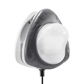Intex front view mounted light showing bright pool illumination benefit