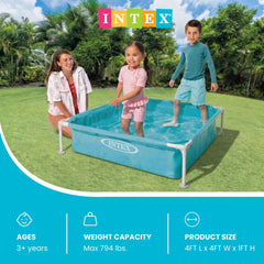 Intex side profile with children demonstrating supervised splash play