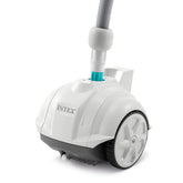 Intex ZX50 front view showing cleaner body and intake for quick debris removal