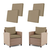 IntoBox front view of four fitted cushion covers showing neat protection