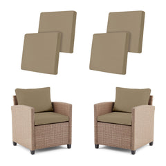 IntoBox front view of four fitted cushion covers showing neat protection