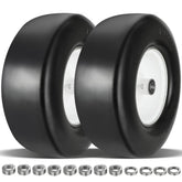 Iococee front view of 13x5.00-6 wheel assembly showing robust rim and tire for durability