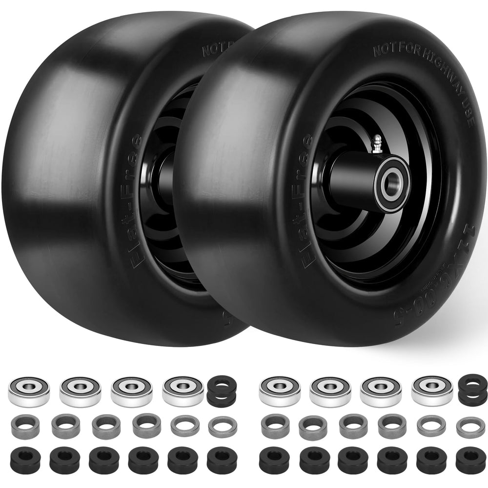 Iococee front view of assembled wheel showing durable tire and rim benefit: reliable performance