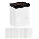 iPower front view of 100-pack grow bags shows quantity and packaging benefit