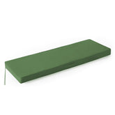 IPYNBAP front view of army green bench cushion showing fit and finish for comfortable seating