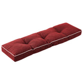 IPYNBAP front view bench cushion showing shape and neat piping for comfort