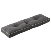 IPYNBAP front view bench cushion on a patio bench showing comfortable seating
