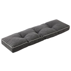 IPYNBAP front view bench cushion on a patio bench showing comfortable seating