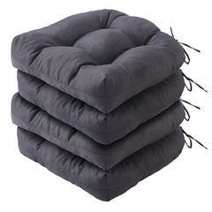 IPYNBAP front view of four dark grey cushions showing neat fit and comfort