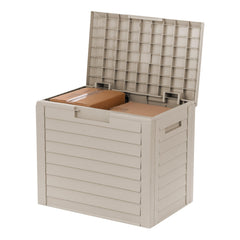 IRIS USA deck box front view showing neat storage and clean design