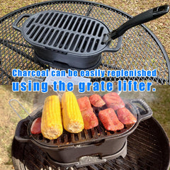 IRONMAX cooking grate closeup highlighting even grates and searing capability for better results
