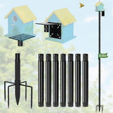 ISENLAND front view of fully assembled pole showing strong support