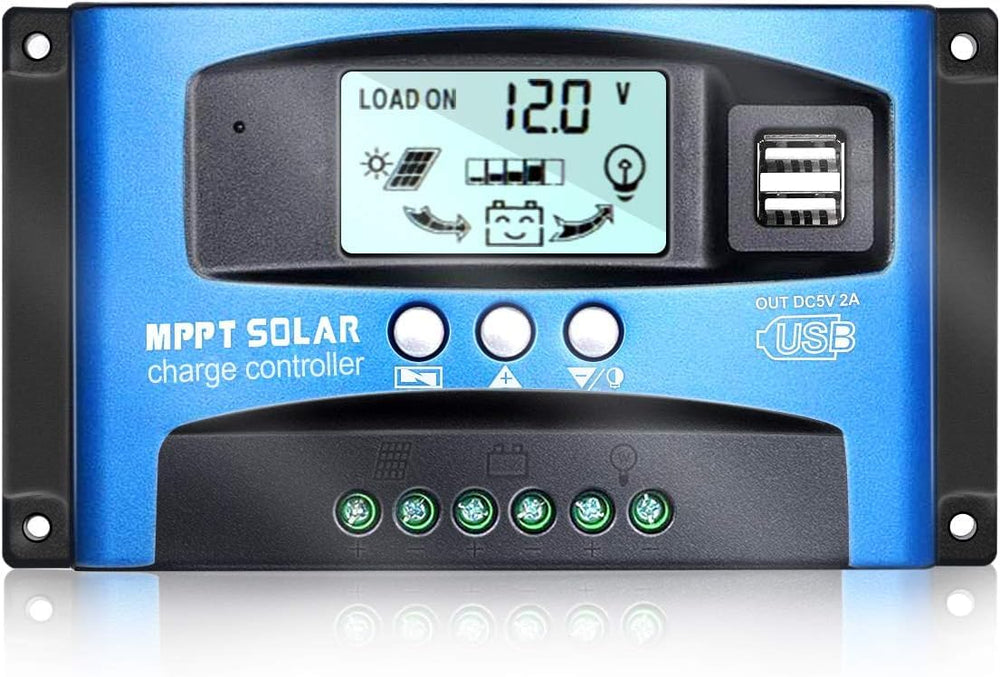 iSunergy front panel and LCD showing system data for easy monitoring
