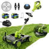 iToolMax front view full mower showing compact design and maneuverability
