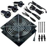IXGPUTS fan kit front assembly showing fit and easy replacement benefit