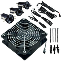 IXGPUTS fan kit front assembly showing fit and easy replacement benefit