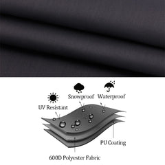 Izzybang fabric texture with laminated backing showing water-repellent protection