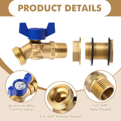 JaGely bulkhead fitting detail highlighting corrosion-resistant brass construction