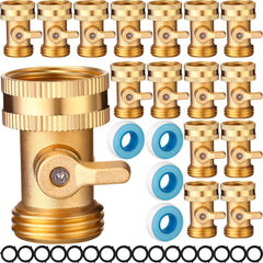 JaGely front view of packaged 16-piece shut-off valve kit showing full contents and convenience