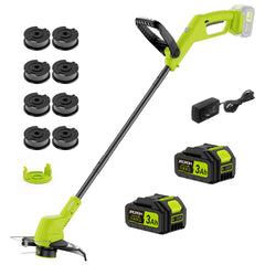 JAGROM front view of cordless trimmer showing compact design and safe guard