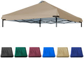 JANCANOPY front view khaki top showing full coverage and sun protection