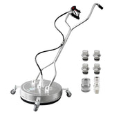janz front view of 24-inch surface cleaner showing wide coverage and professional results
