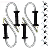 JBTOZIUY front view of insulated spring gate handle showing durable grip and quick use