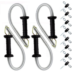 JBTOZIUY front view of insulated spring gate handle showing durable grip and quick use