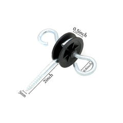 JBTOZIUY electric fence handle installed on gate, improving access and tension control
