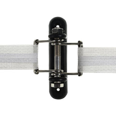 JBTOZIUY insulator next to ruler illustrating compact size and easy placement on standard posts