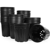 JERIA front view of 1 gallon flexible nursery pot showing shape and stability
