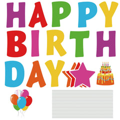 Jetec cake and balloon shaped signs together adding festive visual variety outdoors