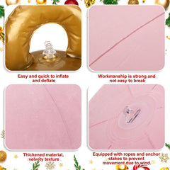 Jetec close-up of flocked velvet texture highlighting plush festive finish