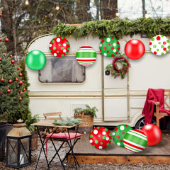 Jetec cluster on a Christmas tree showing festive polka ornaments boosting visual impact