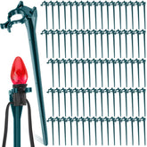 Jetec front pack of 120 green stakes, quick holiday setup