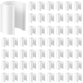 Jetec front packaging showing 64 white PVC clamps, durable outdoor fastening