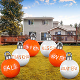 jetec front packaging showing 12-piece fall balls and included rope, seasonal curb appeal