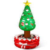 Jetec front view of inflatable tree cooler shows festive look and party convenience